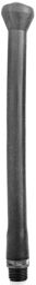bouchon de douche anal en silicone tout noir 27cm