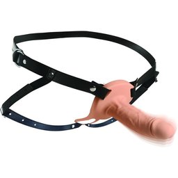 Gaine en Silicone Vibrante Réaliste pour Pénis - Beige
