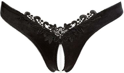 String Rio à Perles Noir Noir