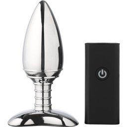 Cestos Plug Anal Vibrant Télécommandé en Aluminium 12 cm