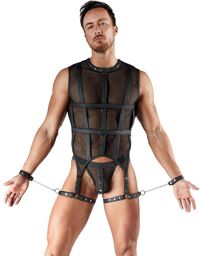 Ensemble BDSM Gladiateur Noir Noir