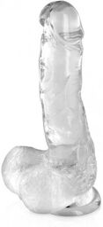 Gode Ventouse Jelly avec Testicules M Transparent Transparent