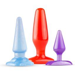 EasyToys - Set d'entrainement 3 plugs anaux - Multicolore