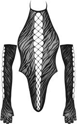 Body avec gants Noir