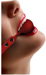 Bâillon Silicone Ball Gag Rouge