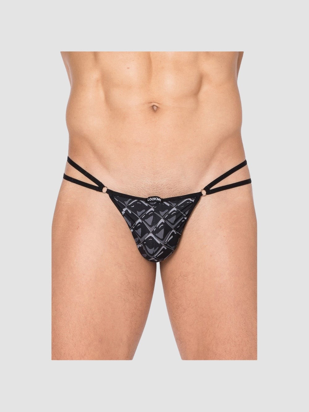 String imprimé losanges New Look noir