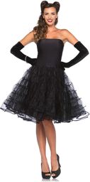 Costume Robe Swing Rockabilly Noir