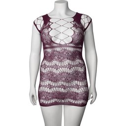 Lilya Mini Robe Bordeaux