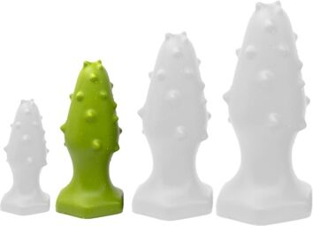 Plug silicone Monster Spike M 12 x 4.5cm Vert