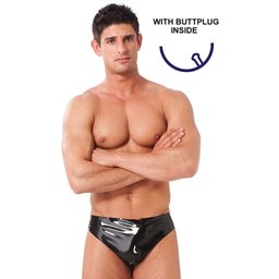 Slip Latex avec Plug Intégré