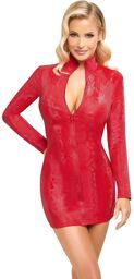 Robe Zip rouge Rouge
