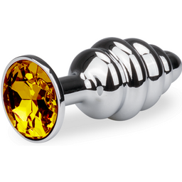 Bijou anal rosebud torsadé S - 8 coloris