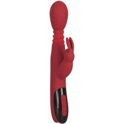 - Vibromasseur rabbit, à poussoir, rotatif et chauffant - Pourpre