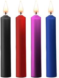 Kit 4 Bougies BDSM Basse Température Teasing Mixed Wax Candles