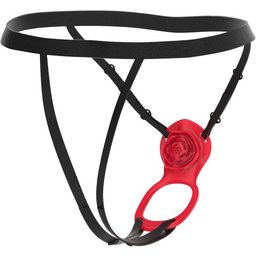 - Stimulateur Clitoridien Portable Harnais - Rouge
