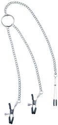 Pinces à Seins & Clitoris Ajustables Tweezer Argent
