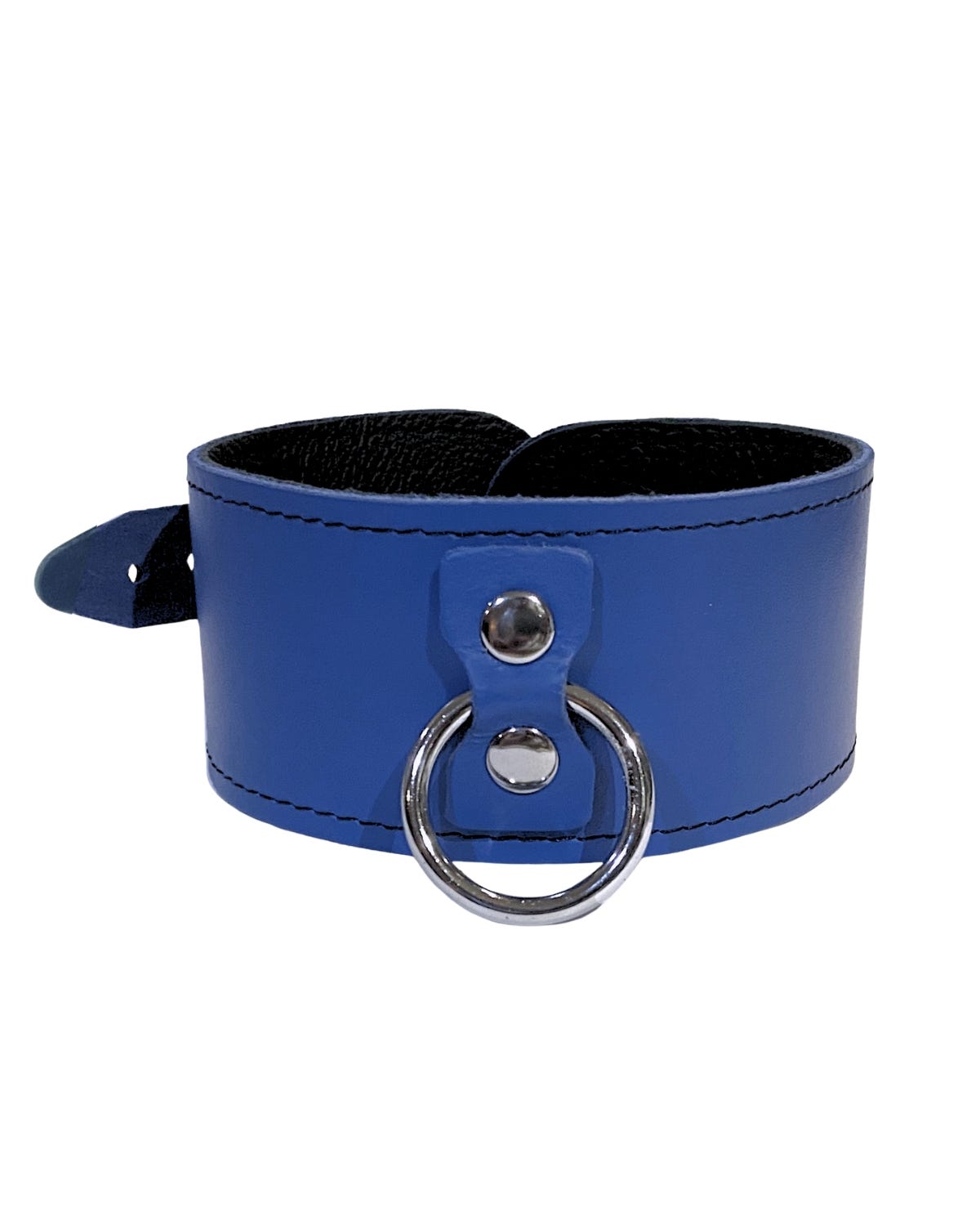 Collier en cuir véritable avec anneau