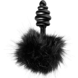 Black Bunny Plug Anal avec Queue
