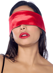 Accessoire coquin en satin réversible noir & rouge Noir/Rouge