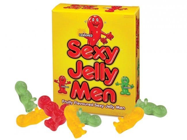 Bonbons sexy jelly men