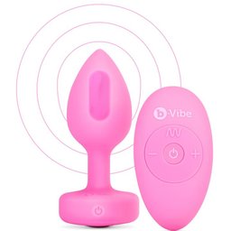 - Vibrating Heart Plug S/M Pink