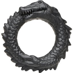 Black Caiman Anneau Pénien en Silicone d