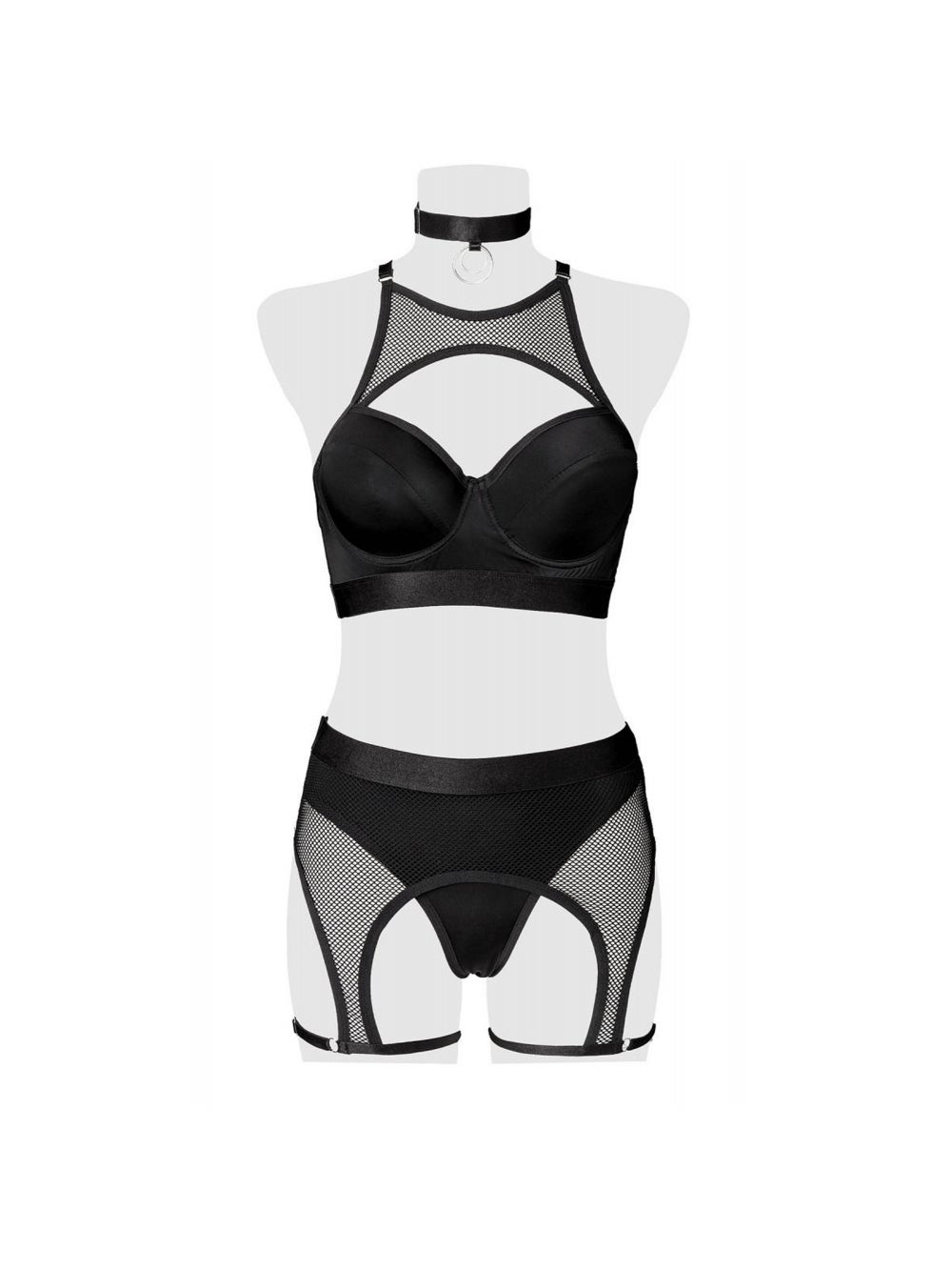 Ensemble 5 pièces velours 20208 Devote noir