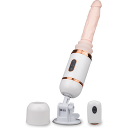 Fucking machine télécommandée Julian gode vaginal ou anal homme ou femme - Blanc