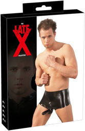 Pantalon moulant en latex avec gaine anatomique Noir