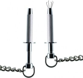 Pinces à seins avec chaînette