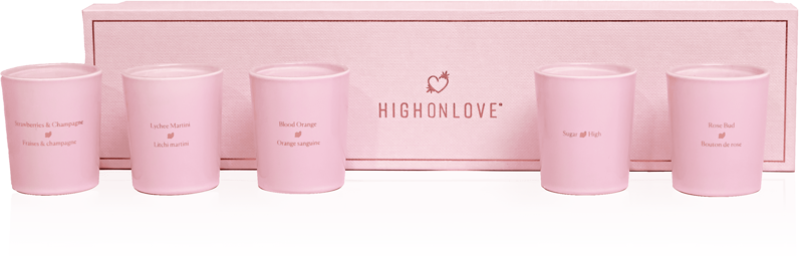 Collection de minis bougies pour massage