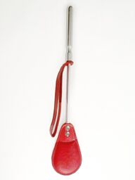 Cravache Métal Courte mèche Large Rouge Rouge