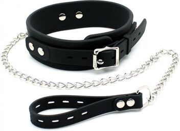 Collier de chien et chaîne réglable avec boucle