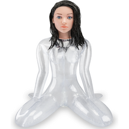 Poupée gonflable réaliste kamasutra transparente vibrante vagin Julia