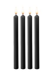 Bougies de cire excitantes - 4 Pieces - Large - Black