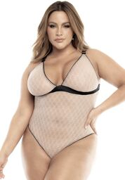 Body, grande taille, chair et noir Chair/Noir