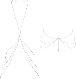 Chaînettes Métalliques pour le Corps 8 Magnifique Argent