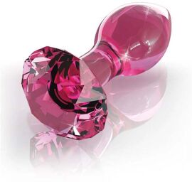Plug Anal en Verre Icicles N°79 Rose