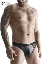 String wetlook noir Noir