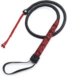 Fouet Chinese Design 90cm Noir-Rouge