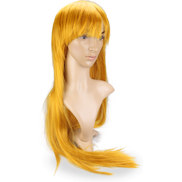 Perruque cheveux blonds vénitiens longs et lisses