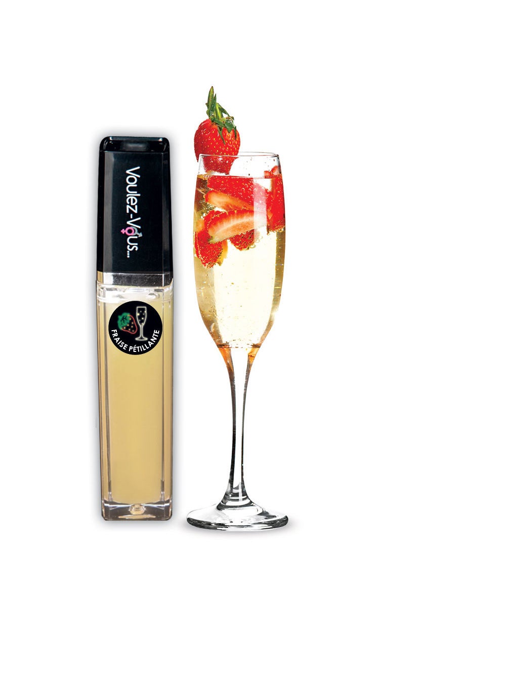 Gloss effet chaud-froid Examen Oral fraise pétillant