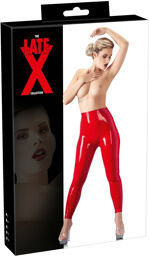 Leggings en latex rouge Rouge