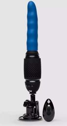 Sex machine avec ventouse Sweet Heat Bleu