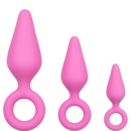Plugs anaux avec anneau de retrait - Coffret
