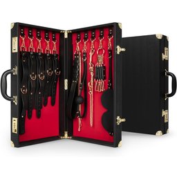 - Malette de Bondage 13 Pièces - Cuir véritable