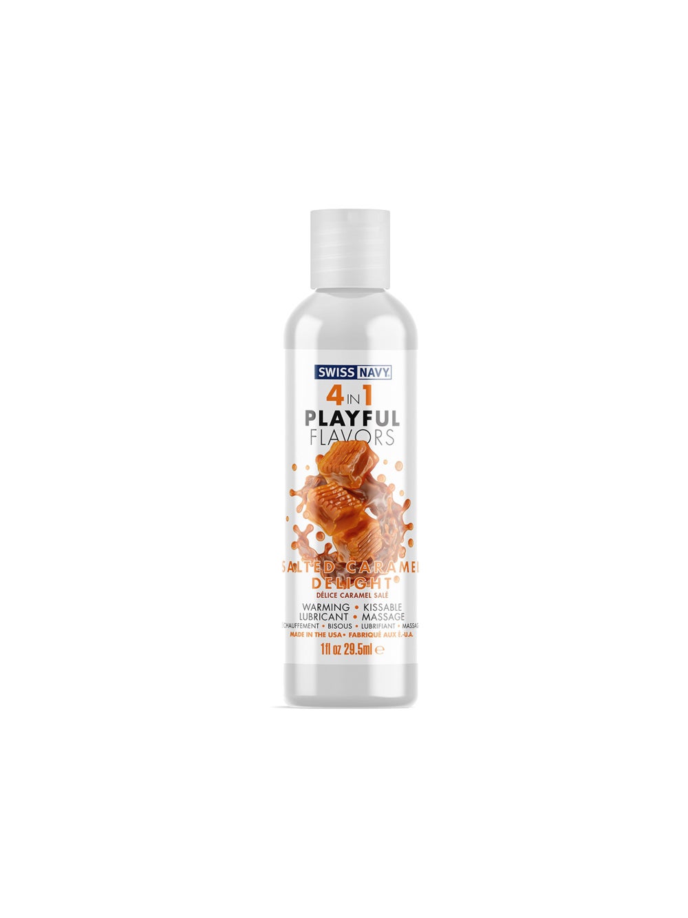 Gel massage et lubrifiant chauffant 4 en 1 Salted Caramel Delight 30 ml