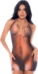 Robe Transparente Illusion Tattoo
