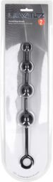 Perles Anales en Silicone Courbées - Noir