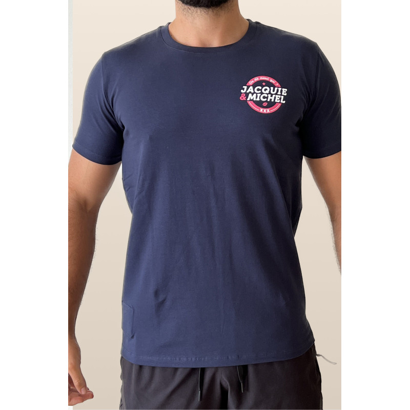 T-shirt décapsuleur logo rond - Jacquie et Michel